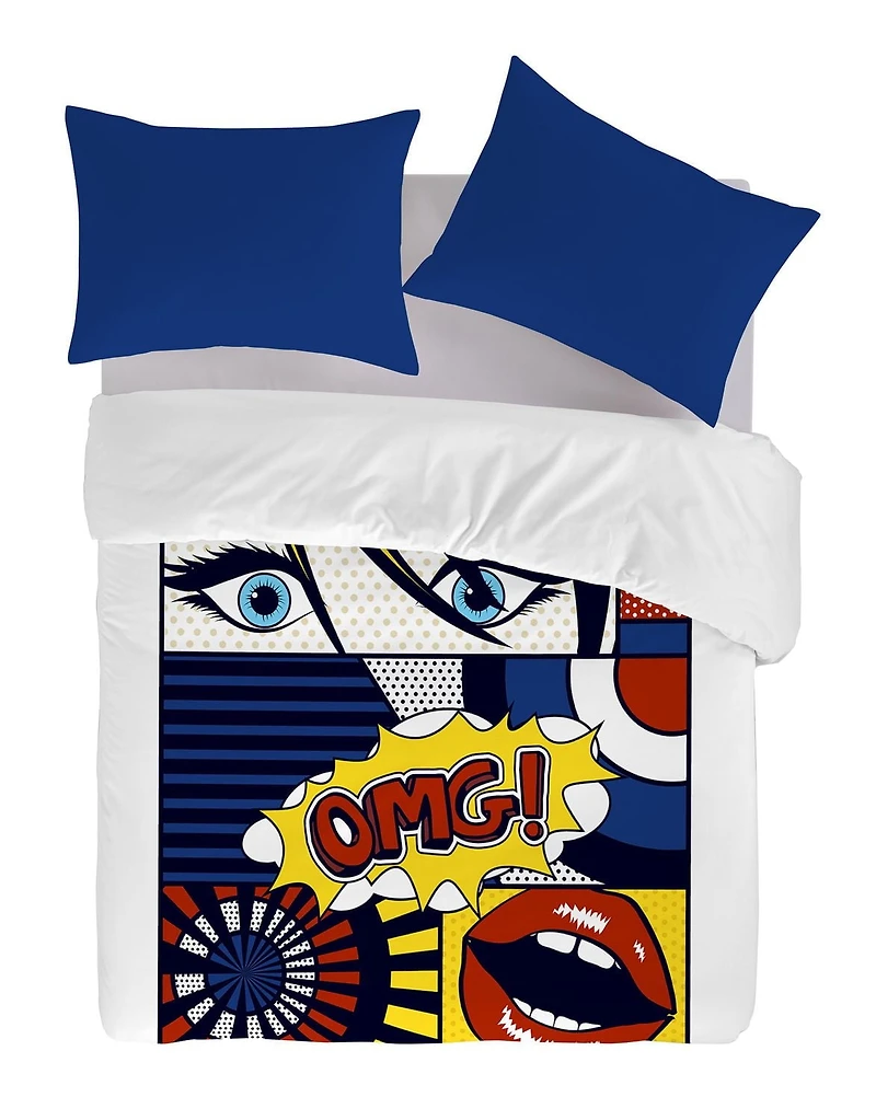 Gouchee Home Comics Ensemble de housse de couette en coton