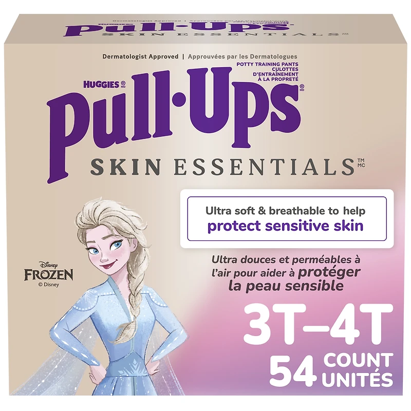 Pull-Ups Girls' Skin Essentials Training Pants, 3T-4T (32-40 lbs), 54 Ct