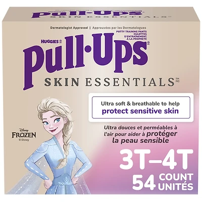 Pull-Ups Girls' Skin Essentials Training Pants, 3T-4T (32-40 lbs), 54 Ct