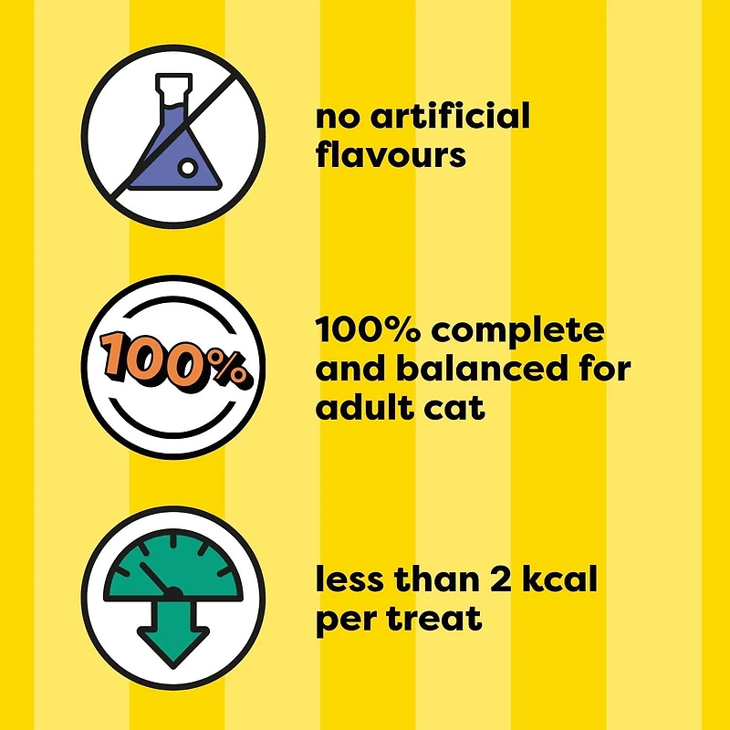 Gâteries pour chats Temptations saveur de poulet savoureux, tendres à l'intérieur, croquantes à l'extérieur