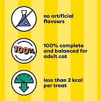 Gâteries pour chats Temptations saveur de poulet savoureux, tendres à l'intérieur, croquantes à l'extérieur