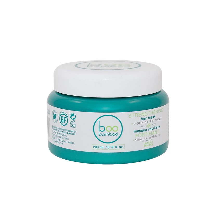 Boo Bamboo All Natural Strengthening Hair Set - Shampoo, Conditioner & Hair Mask + Bonus Gift