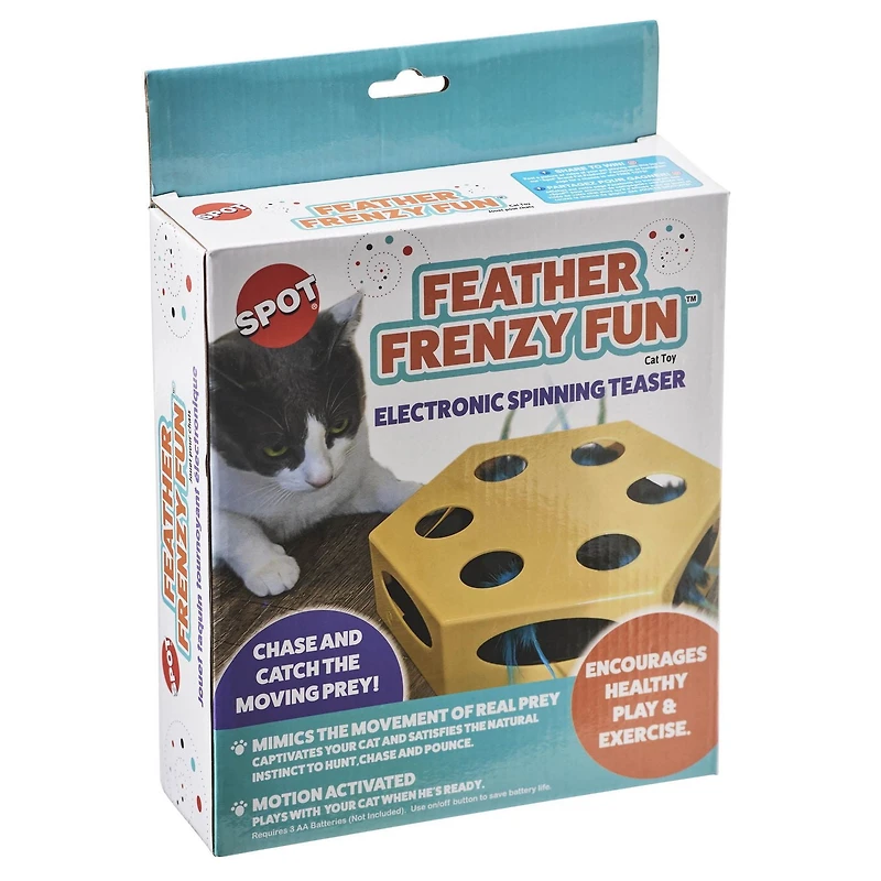 SPOT Ethical Pet Feather Frenzy Fun Jouet électronique Interactif pour Chat