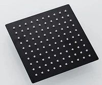 DROP Bath and Kitchen 10" x 10" Square Rainfall Shower Head  in Black Color - DR091037