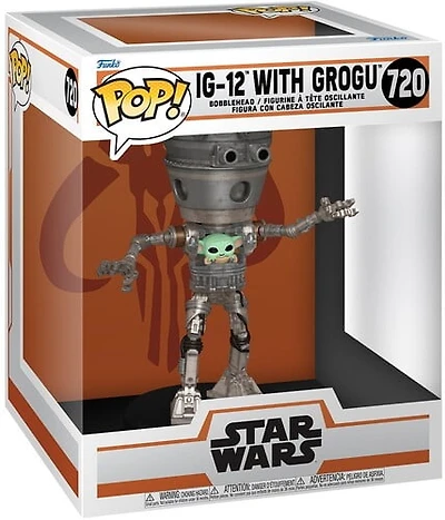 Funko Pop! Star Wars: The Mandalorian IG-12 with Grogu Deluxe Funko Pop! Vinyl Figure