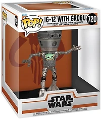 Funko Pop! Star Wars: The Mandalorian IG-12 with Grogu Deluxe Funko Pop! Vinyl Figure