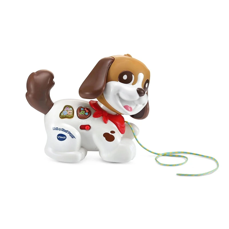 VTech Walk & Woof Puppy™ Pull-Along Dog for Toddlers - English Version, 12-36 Months