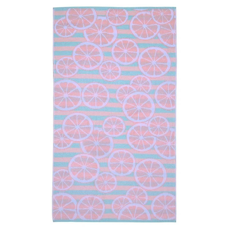 Serviette de plage en coton Agrumes HOMETRENDS