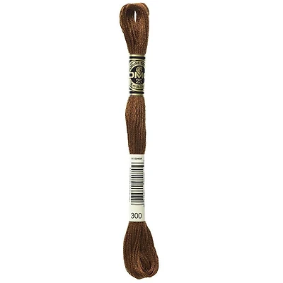 DMC 6 brins fil à broder en coton, 8 m (8.7 yd), brun
