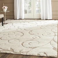 SAFAVIEH Florida Douglas Floral Vines Shag Area Rug