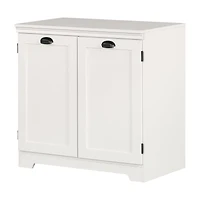 South Shore Prairie 2-Door Storage Cabinet, in Pure White