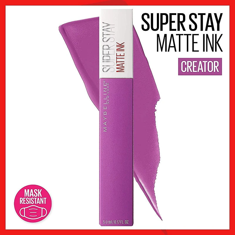 Maybelline New York Superstay Matte Ink™ Long-Lasting Lipstick, 5ml