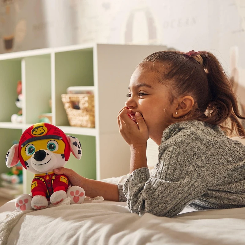 PAW Patrol Jungle Pups, Peluche Tracker de 20,3 cm, animal en peluche pour les garçons et les filles à partir de 3 ans