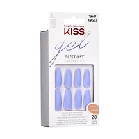 KISS Gel Fantasy - 28 faux ongles, longs Haut volume.