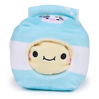 Cheeky Chonks Cheeky Os Reversible Plush, Food Plushies, Cheeky Os Plush, Plush Breakfast Cereal, Stuffed Animal Plush Toy for Ages 3 and Up, Rainbow, 4.5”