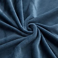 Couverture en peluche Mainstays bleu marine