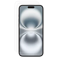 Lot de 2 protecteurs d’écran japonais en verre trempé de premier choix de onn. avec plateau d’application facile pour iPhone 16