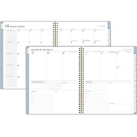 Agenda hebdomadaire Cambridge Workstyle Balance Aqua 2026, grand format Agenda