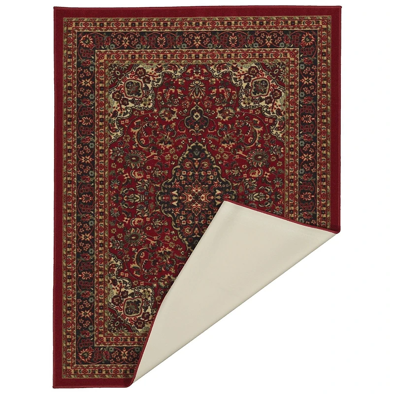 Tapis à motif persan à sous-couche en caoutchouc de la collection Ottohome