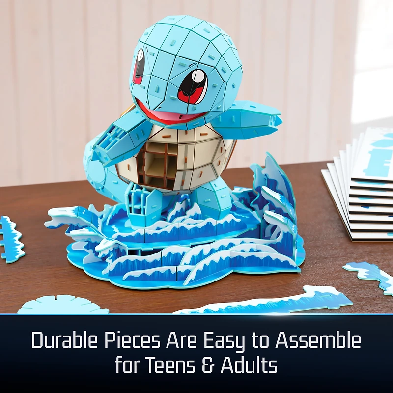 4D Build, Pokémon Squirtle, puzzle 3D, figurines Pokémon à collectionner, collection de départ Kanto, décoration de bureau, puzzles pour adultes, jouets de construction, puzzles 3D pour adultes et ado 4D Build, Pokémon Squirtle, puzzle 3D, figurines Pokémon à collectionner, collection de départ Kanto, décoration de bureau, puzzles pour adultes, jouets de construction, puzzles 3D pour adultes et adolescents, 180 pièces, à partir de 12 ans