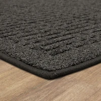 Hometrends Staircase Grey Polyester Area Rug