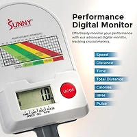 Sunny Health & Fitness Prime Magnetic Belt Drive Indoor Cycling Bike – SF-B122061