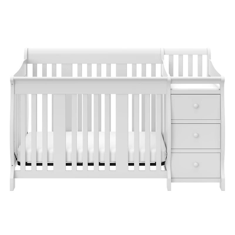 Lit de Bébé 5-en-1 avec Table à Langer Attachée Portofino de Storkcraft