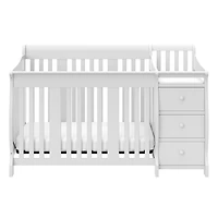 Lit de Bébé 5-en-1 avec Table à Langer Attachée Portofino de Storkcraft