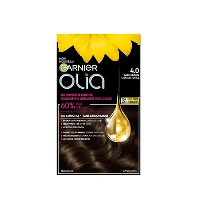 Coloration permanente optimisée par l'huile pour les cheveux sans ammoniaque Olia de Garnier, 1 unité 1 unité