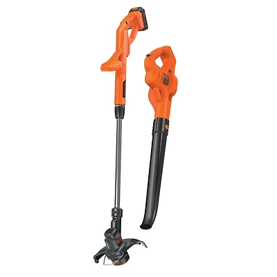 BLACK+DECKER LCC221-CA 20V MAX* 10 in. Cordless String Trimmer/Edger and Hard Surface Sweeper Combo Kit