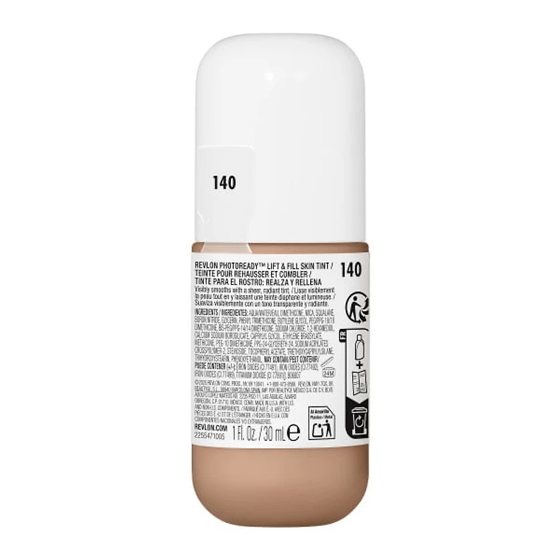 Teinte pour rehausser et combler Revlon PhotoReady™, Fond de Teint avec Soins Anti-Âge, 140, 30ml