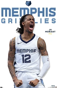 NBA Memphis Grizzlies - Ja Morant Feature Series 24 Wall Poster, 22.375" x 34"