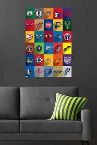 NBA League - Logos 24 Wall Poster, 22.375" x 34"