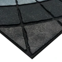 Mohawk Home - Tapis d’entrée gris pierre Compass de 58,42 cm x 88,9 cm (1 pi 11 po x 2 pi 11 po)