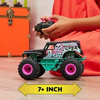 Monster Jam, Monster truck radiocommandé Grave Digger officiel à l'échelle 1:24, 2,4 GHz, thème Nitro Neon, jouets pour garçons et filles à partir de 4 ans