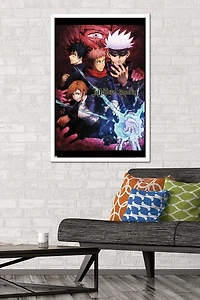Jujutsu Kaisen - One Sheet English Wall Poster with Push Pins
