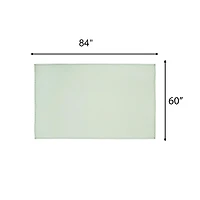 Nappe en tissu à ourlet double surpiqûre, couleur vert sauge, motif Beautiful Home de Drew Barrymore, 213 cm de large x 152 cm de long