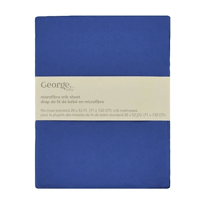 George Microfibre Crib Sheet, 28 x 52 in