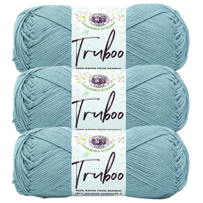 Lion Brand Truboo Yarn Thistle #3 Light/DK weight Bamboo yarn