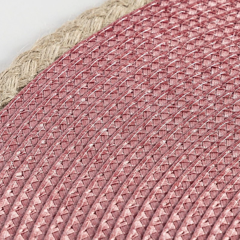 Hometrends Woven Placemat with Jute Edge Assorted Colour, 1pc