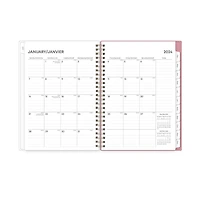 2024 Weekly Monthly Planner, 5.875x8.625, Blue Sky, Jessie Blue
