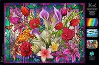 Buffalo Games - Vivid Collection - Window Lilies - 1000 Piece Jigsaw Puzzle