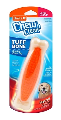 Jouet pour chien Hartz Chew 'n Clean Tuff Bone Dog grand Jouet Chien Chew 'n Clean Tuff bone arome de bacon