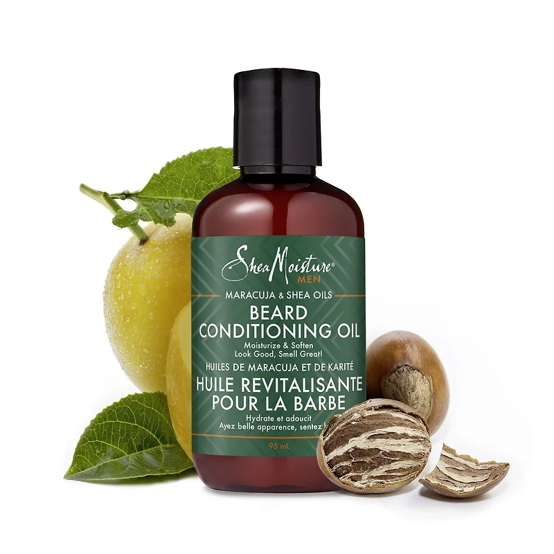 Huile revitalisante pour la barbe SheaMoisture Huile de maracuja de karité 95ml Huile pour la barbe