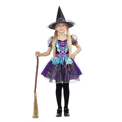 Costume de sorcière scintillante pour enfant