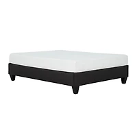 Carter Dark Grey Upholstered Platform Bed Frame, King