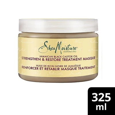 SheaMoisture Strengthen & Restore Jamaican Black Castor Oil Treatment Hair Repair Masque, 325ml Hair Repair Masque