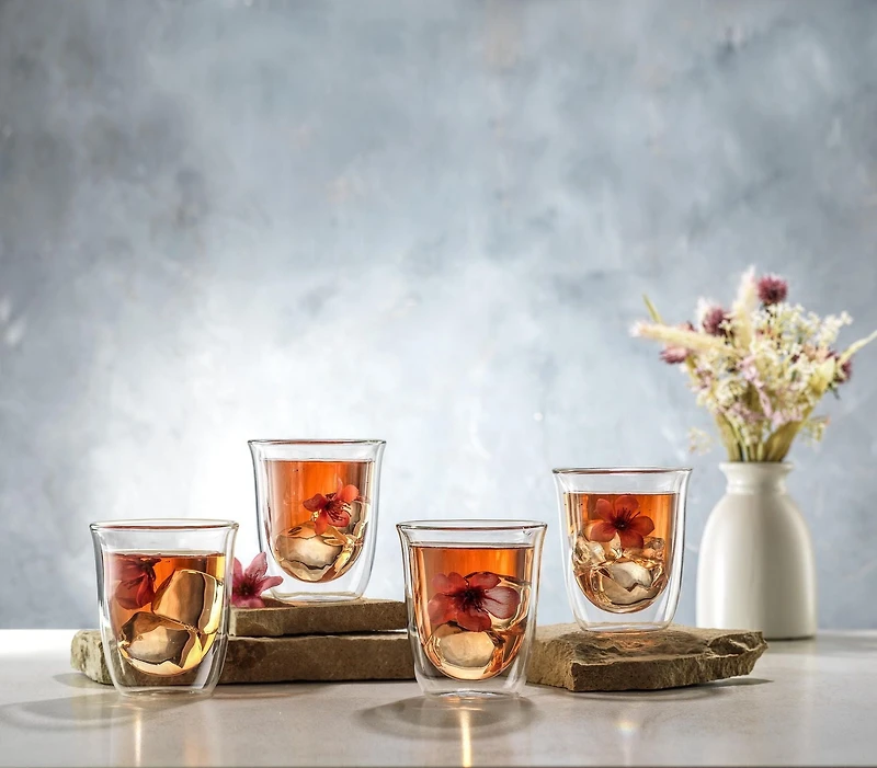 Verres Isothermes à Double Paroi Javaah - 2 oz - Ensemble de 4