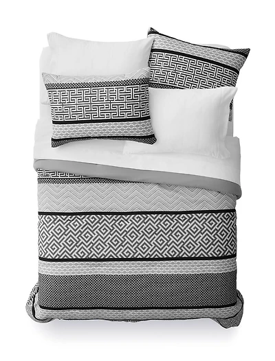 Mainstays Greek Key 7pc Bed in a Bag Set