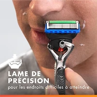 Cartouches de rechange de rasoir Gillette Fusion5 ProGlide pour hommes de rasoir pour manche de rasoir Flex-pivot, cartouches à 5 lames de rasoir, lame de précision pour hommes